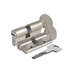 Цилиндровый механизм с вертушкой KALE KILIT 164 DBM-E/80 (30+10+40) никель