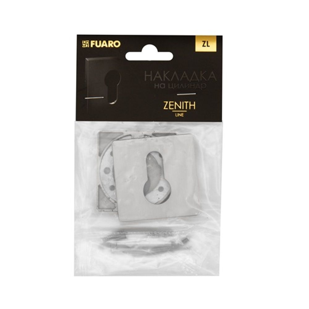 Накладка под цилиндр FUARO ET ZL SSC-16 сатин.хром /60785/