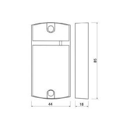 Считыватель карт накладной IronLogic Matrix-II-K+ (серый) формат EM-Marine, встроен. контроллер