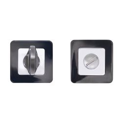 Ручка поворотная АЛЛЮР АРТ BK-S1 BT/CP черный титан/хром