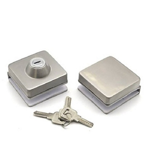 Замок с ответной частью на стекло 122-683A SS нержавейка