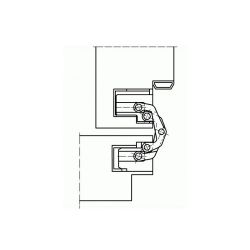 Петля скрытая TECTUS TE 205 3D до 40кг SIMONSWERK хром матовый