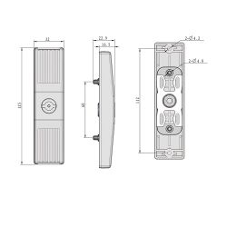 Замок мебельный TS-003
