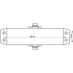 Доводчик дверной NOTEDO DC-100 white белый (100 кг)