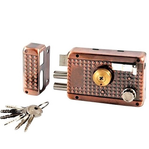 Замок накладной DOOR LOCK 9219 крест ключ