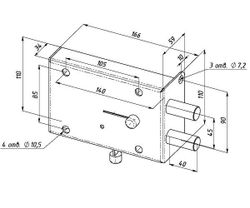 Замок накладной СЕНАТ ЗГС-4