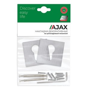 Накладка под цилиндр AJAX ET JS SSC-16 сатин.хром /48271/