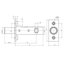Задвижка вкладная BORDER 81612 ЗДЗ-01.ВЗ0.У2 (на бонках)