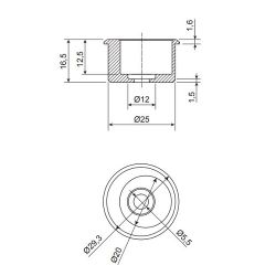 Эксцентрик APECS AE-01-25/20-A-M
