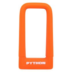 Замок навесной всепогодный АВАНГАРД ПИТОН 626 ОРАНЖЕВЫЙ с креплением на раму (силикон)