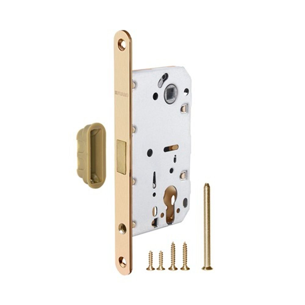 Защелка магнитная под цилиндр FUARO M85C-50 SSG сатинированное золото /46517/