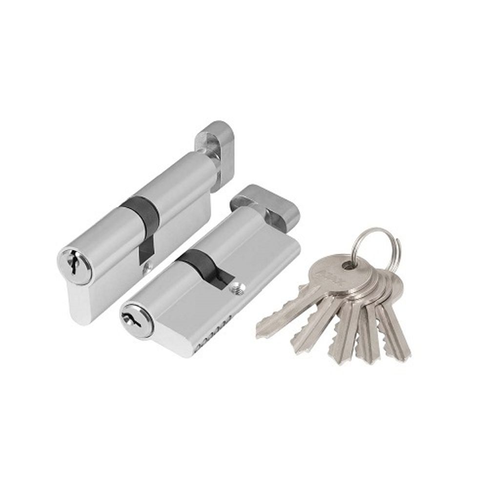 Цилиндровый механизм с вертушкой AJAX AZ102/90 (40+10+40) CP хром 5 кл /43865/