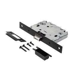 Защёлка врезная с фиксацией APECS 5600-WC BLM черный матовый