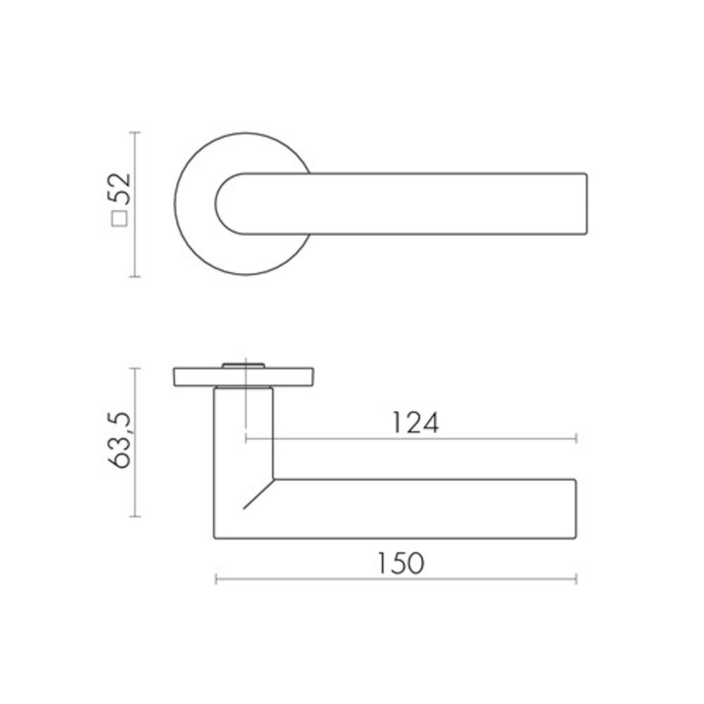 Ручка раздельная FUARO BARREL SLR GR-23 графит /48143/