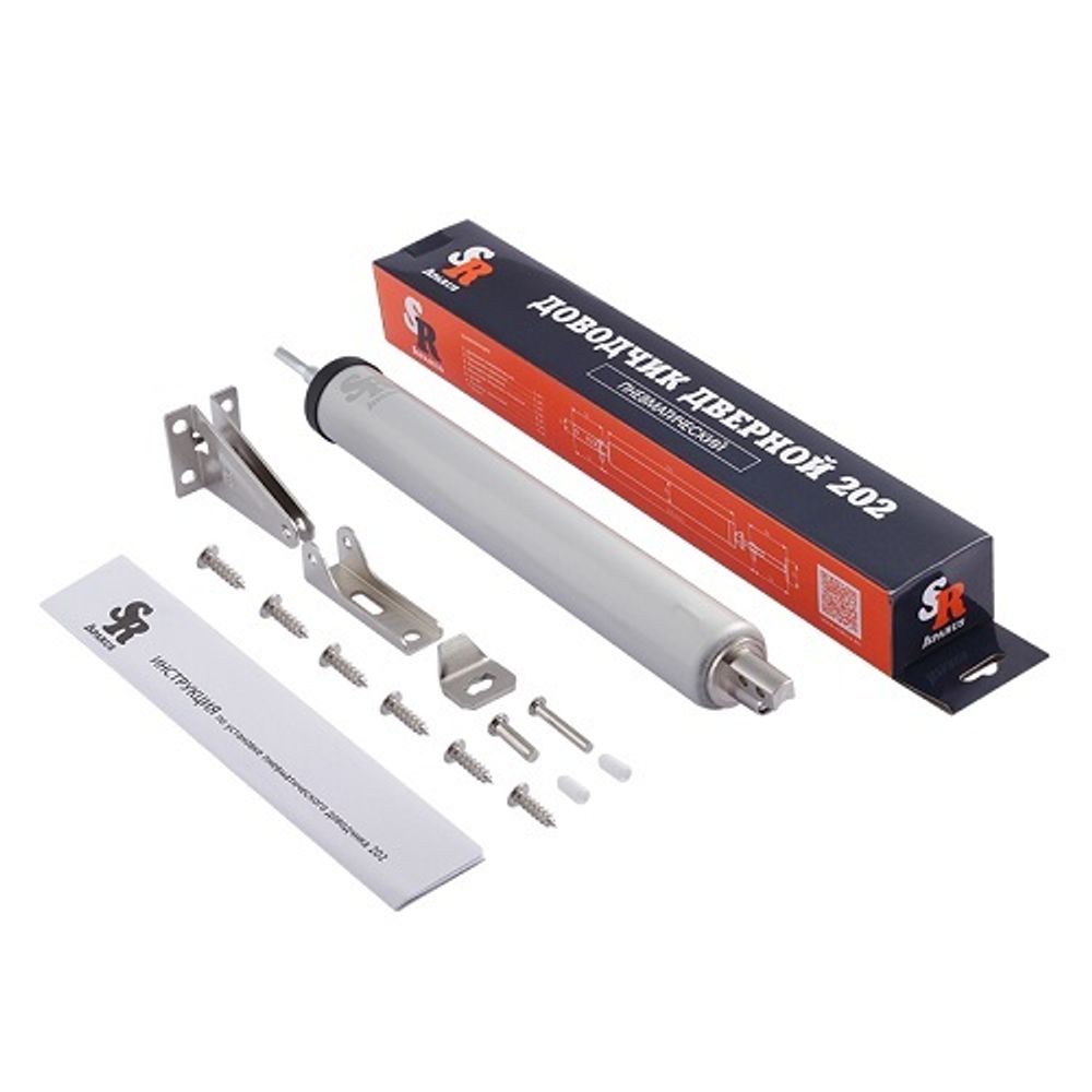 Доводчик дверной НОРА-М ISPARUS 202 до 35кг серебро