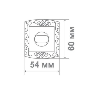 Накладка дверная Leo LBK31 S/A антич.никель