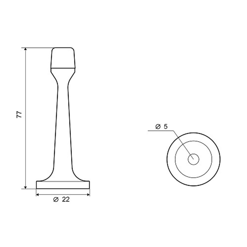 Упор дверной PALLADIUM 06 H-01 SB мат. золото