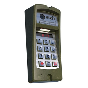 Вызывная видеопанель VIZIT БВД-317RCBW встроенный считыватель EM-Marine, угол 90, белая подсветка