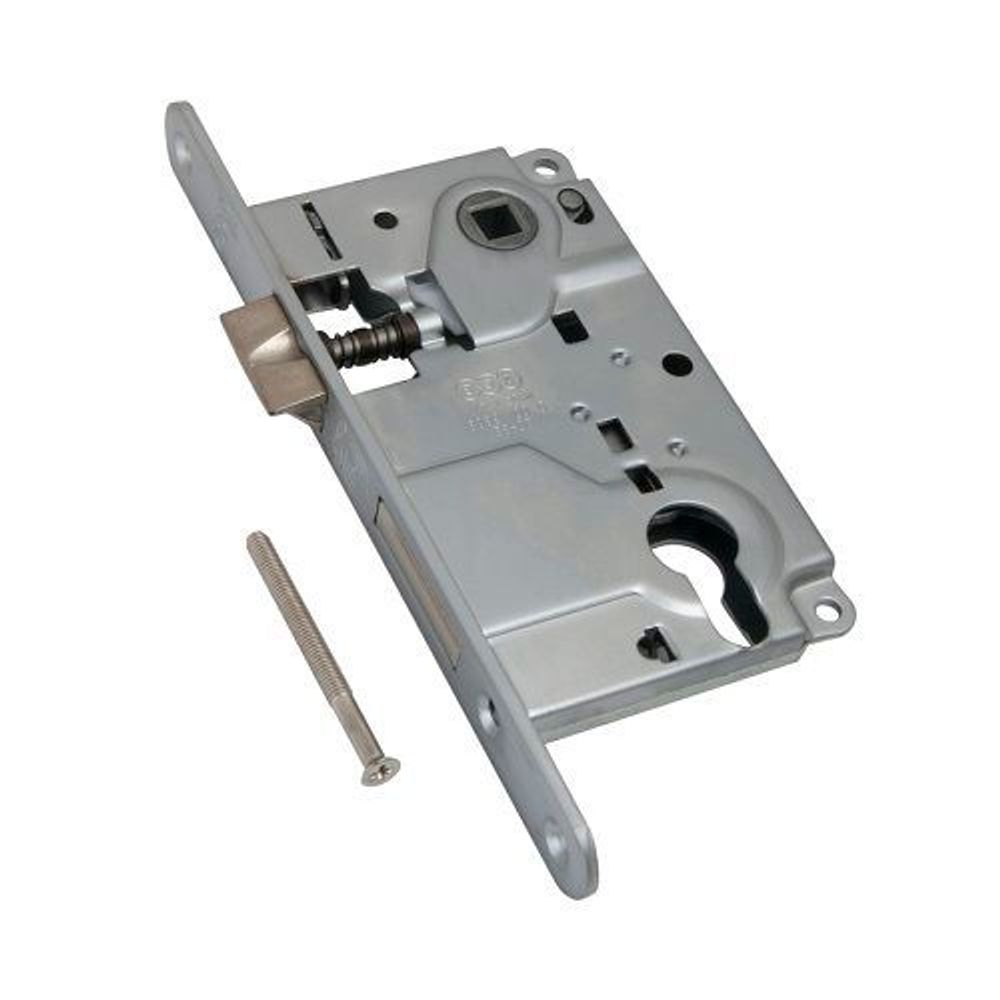 Замок межкомнатный под цилиндр AGB CENTRO B01025.50.06 (никель) /1744/