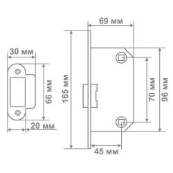 Механизм МЕДИО BAT 7045 oval (овал) SN никель