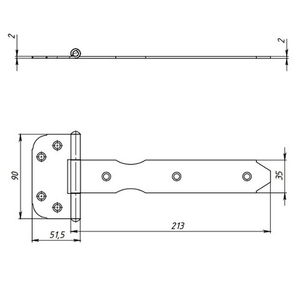 Петля стрела КУНГУР ПС-200 б/п (50) (1 шт)