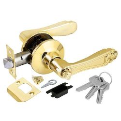 Ручка защелка PUNTO 6037 PB-E (кл./фик.) золото /36889/