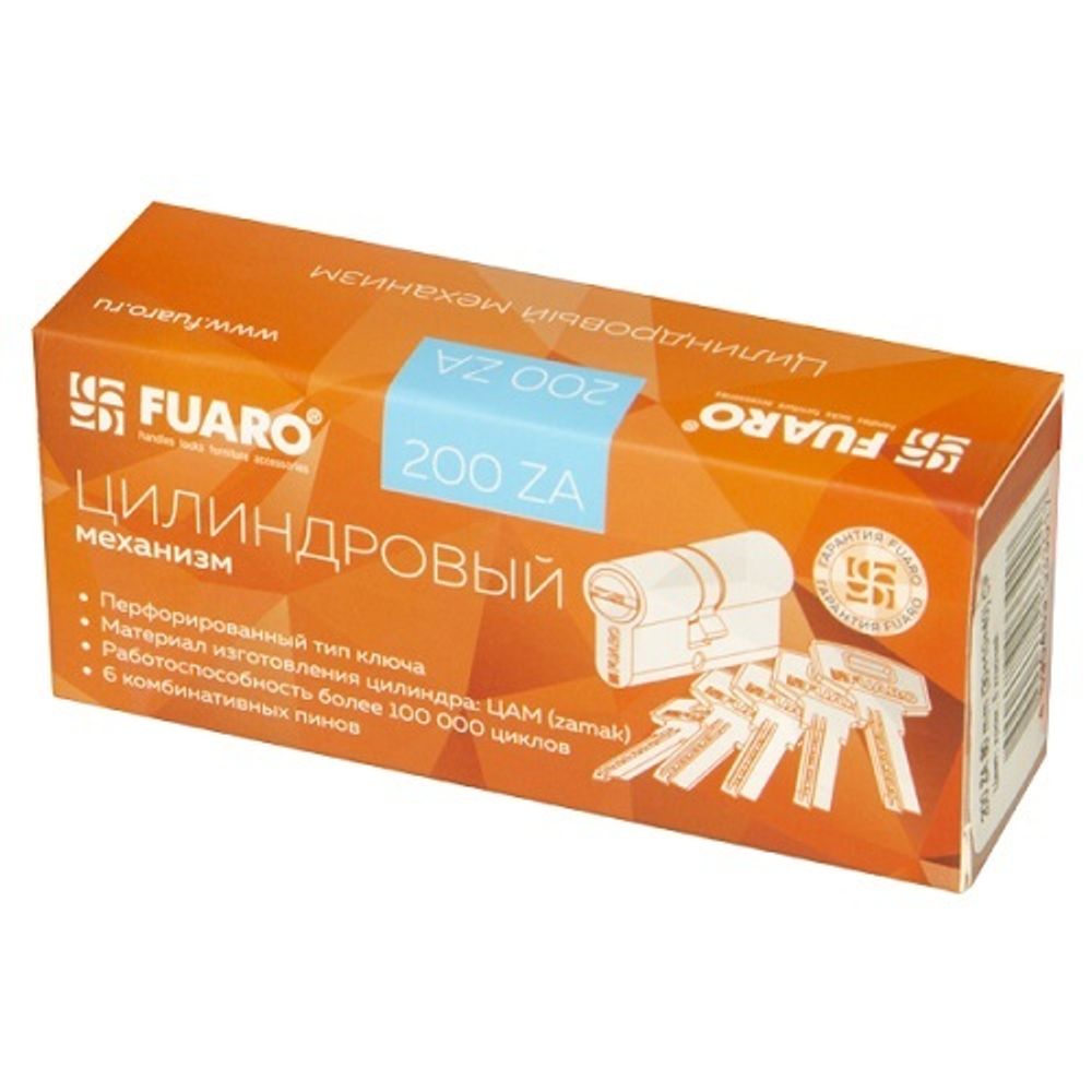 Цилиндровый механизм FUARO 200 ZA 70 (25+10+35) CP хром 5 кл. /42717/