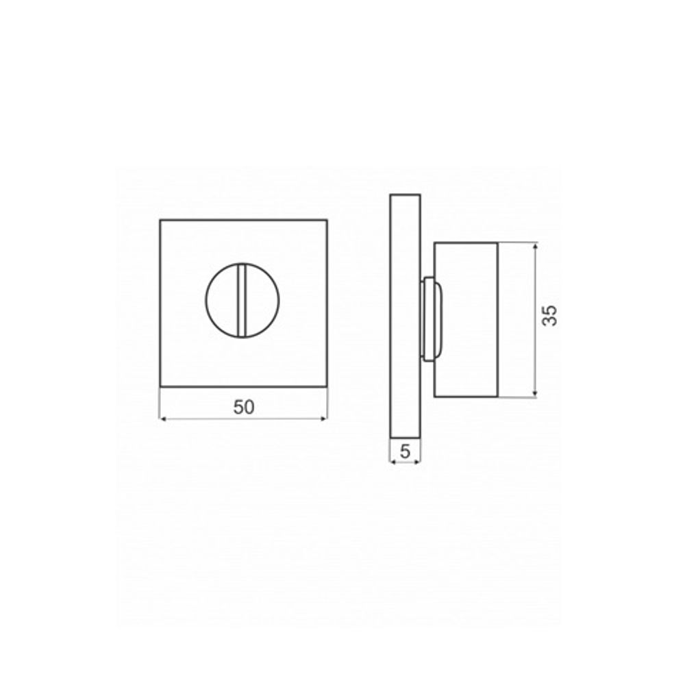 Ручка поворотная ABRISS BK 5010 MBP черный матовый