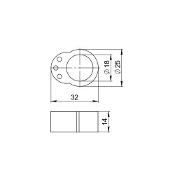 Демпфер на дверную ручку AJAX DSW-02 INV прозрачный (1 шт.) /61311/