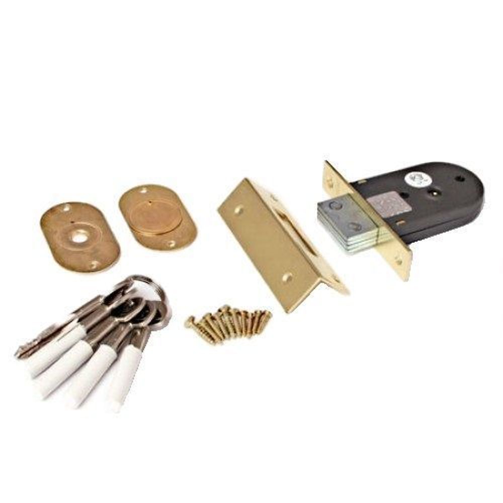 Замок врезной APECS 90-K G золото