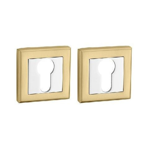 Накладка под цилиндр PUNTO ET QL SG/CP-4 матовое золото/хром /38401/