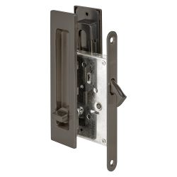 Защелка с ручками для раздвижных дверей PUNTO Soft LINE SLQ-011 GR графит /61881/
