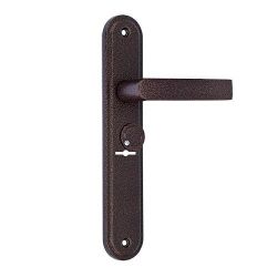 Ручка дверная МЕТТЭМ для ЗВ9 902 НР 0501 (плоская) с пружиной медн.антик /23787/