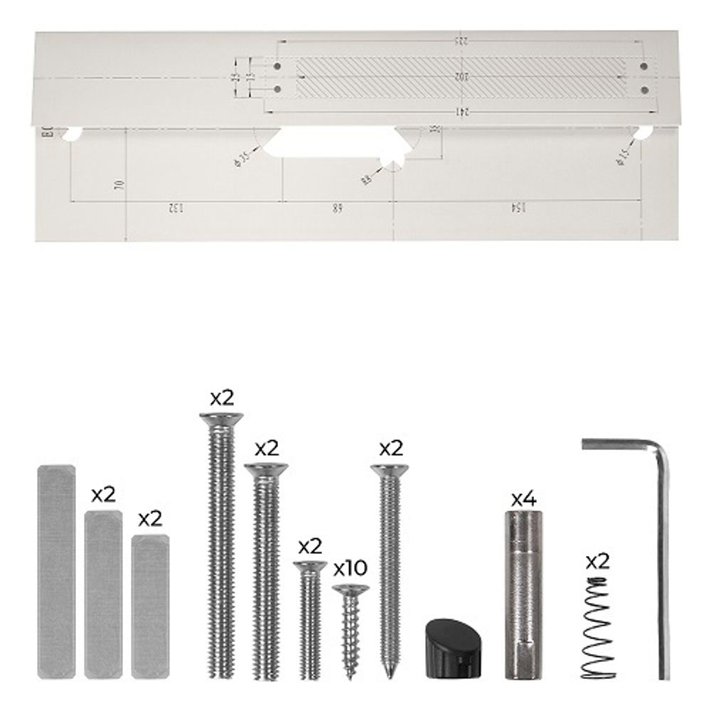Замок врезной электронный KAADAS K20-F 3D Face с распознованием лица и отпечатком пальца, черный /47