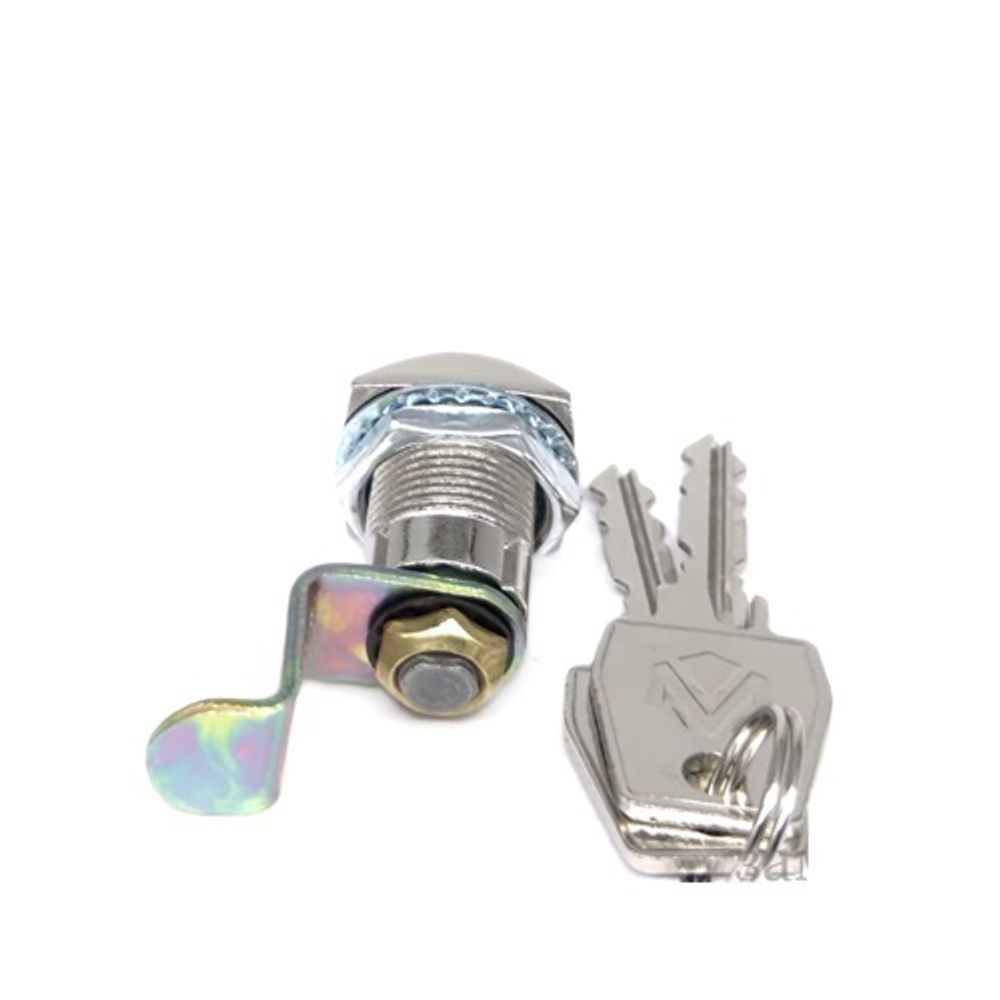 Замок почтовый EUROLOCK 0802 20мм 90гр. ригель изогнут на 15мм 2кл.