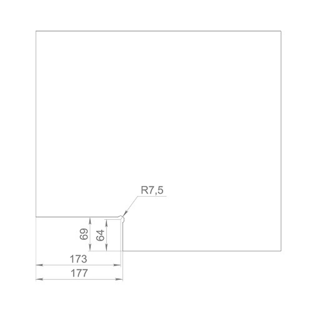 Петля-доводчик для стеклянной двери ARMADILLO RANGE H10 BL (черный) /57901/
