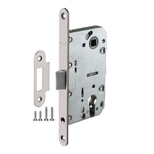 Замок межкомнатный под цилиндр FUARO PLASTIC P85C-50 SN мат.никель /33631/