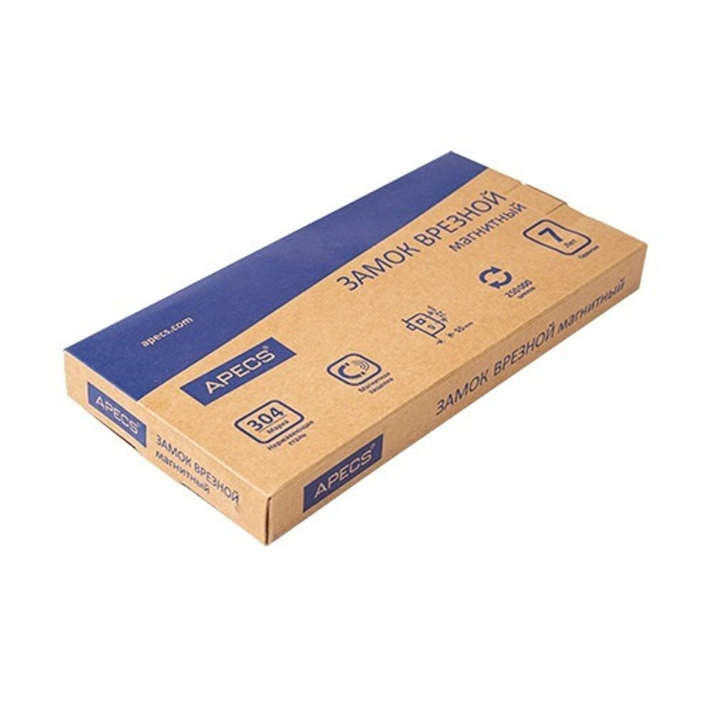 Замок врезной магнитный APECS 8300-M-INOX