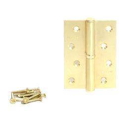 Петля дверная APECS 100x70-B Steel GM L мат.золото левая (1 шт)