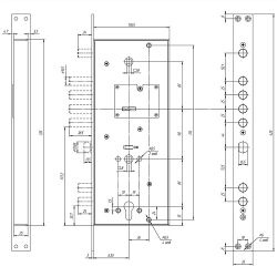 Замок врезной МЕТТЭМ ЗВ13 374.0.1