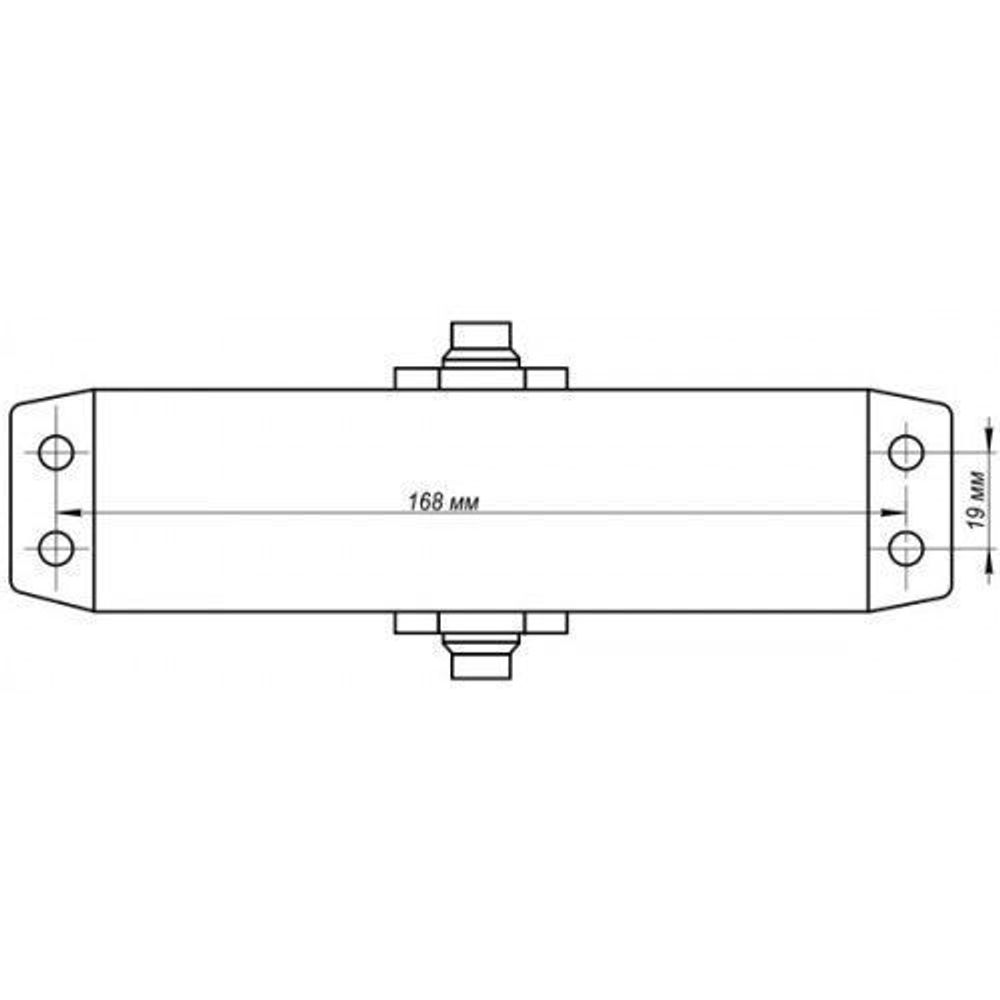 Доводчик дверной NOTEDO DC-100 silver серебро (100 кг)
