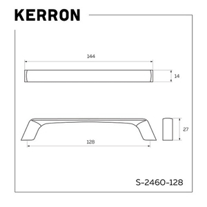 Ручка мебельная S-2460-128 (хром)