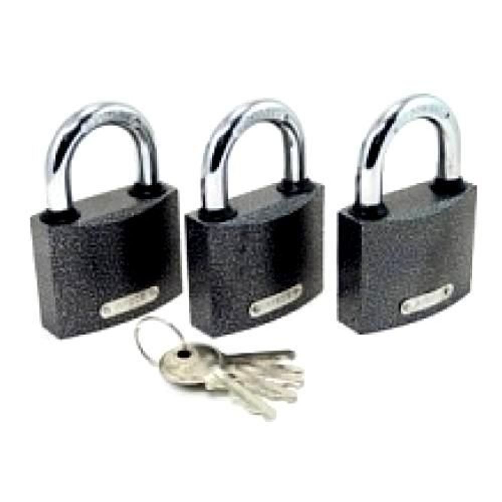 Замки навесные APECS PD-01-63 (3 замка + 5 кл.)