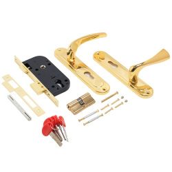 Замок врезной БУЛАТ ЗВ4-1.70.03.05 НОМОС золото