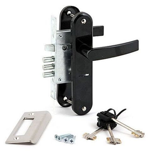 Замок врезной ПРОСАМ 76704 ЗВ9-8/13 3риг, чёрный муар /4399/