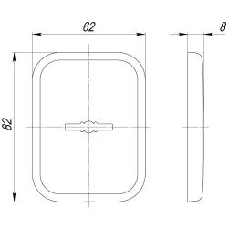 Декоративная накладка ARMADILLO PS-DEC SQ CT (ATC Protector 1) AB-77 бронза /35623/