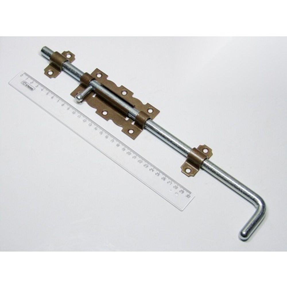 Задвижка дверная НОЭЗ ЗД-110-Уд бр.металлик/цинк