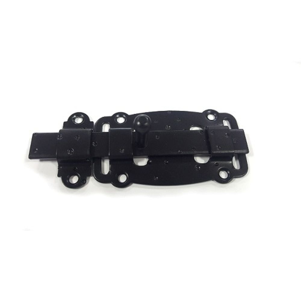 Задвижка дверная НОЭЗ ЗД-100-Пл черный матовый