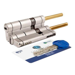 Цилиндровый механизм под вертушку (дл. шток) MOTTURA CP4P613101С5 (92 мм/56+10+26) никель /39149/