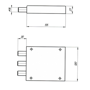 Замок накладной СЕЙФОВЫЙ